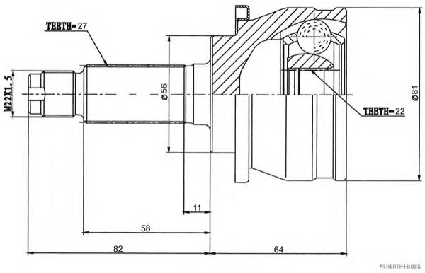 400378 Trakmotive/Surtrack Junta homocinética externa dianteira