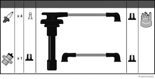 Fios de alta voltagem, kit Nissan Primera W10