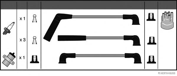 J5381042 Jakoparts fios de alta voltagem, kit