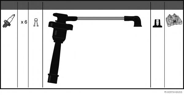 J5385011 Jakoparts fios de alta voltagem, kit