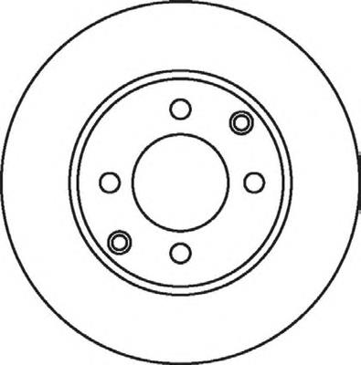 Передние тормозные диски 562055B Jurid/Bendix