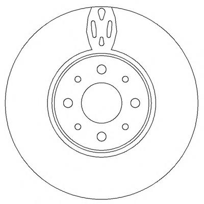562295B Jurid/Bendix диск тормозной передний