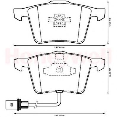 Тормозные колодки Jurid/Bendix 573198B