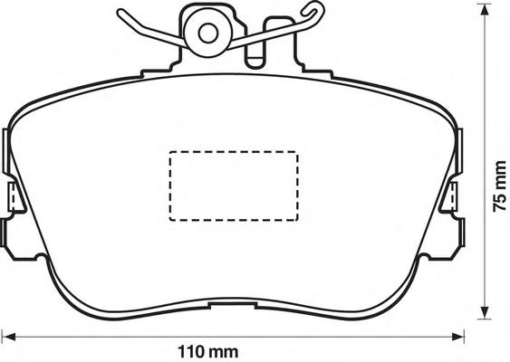 Тормозные колодки Jurid/Bendix 571828B