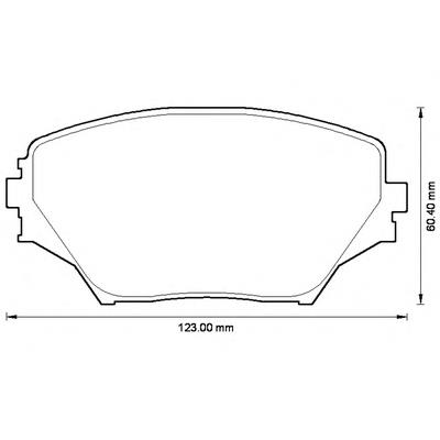 Передние тормозные колодки 572487B Jurid/Bendix