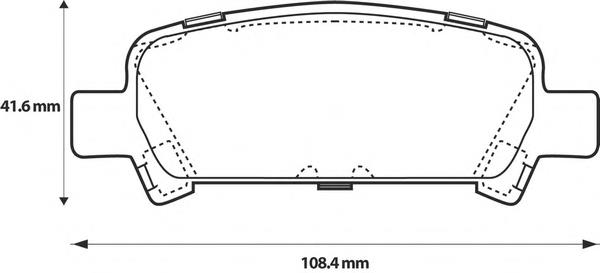 Задние тормозные колодки 572424B Jurid/Bendix