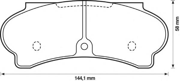 Купить D499E Dafmi Колодки тормозные