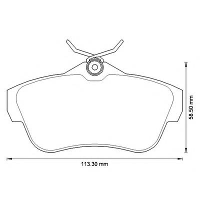 Задние тормозные колодки 573281B Jurid/Bendix