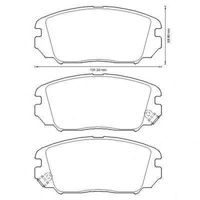 Передние тормозные колодки 572616B Jurid/Bendix