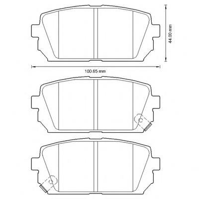 Задние тормозные колодки 572613B Jurid/Bendix