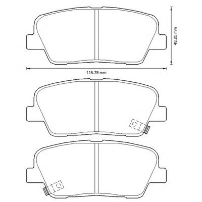 Задние тормозные колодки 572639B Jurid/Bendix
