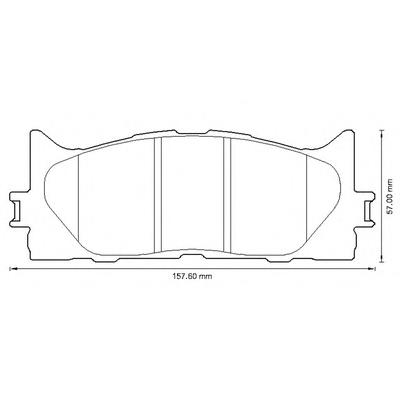 Тормозные колодки Jurid/Bendix 572651B