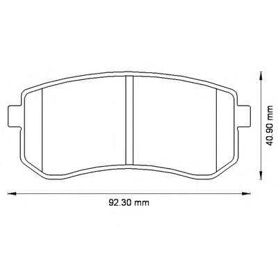 Задние тормозные колодки 572527B Jurid/Bendix