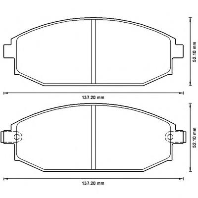 Передние тормозные колодки 572534B Jurid/Bendix