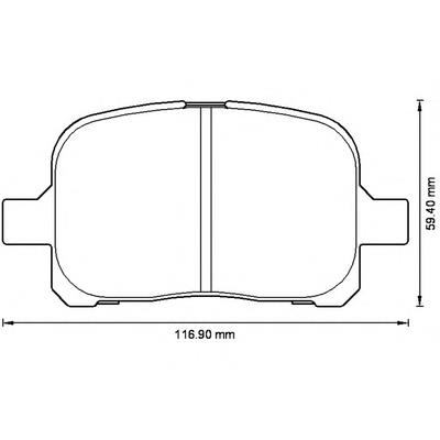 Передние тормозные колодки 572538B Jurid/Bendix