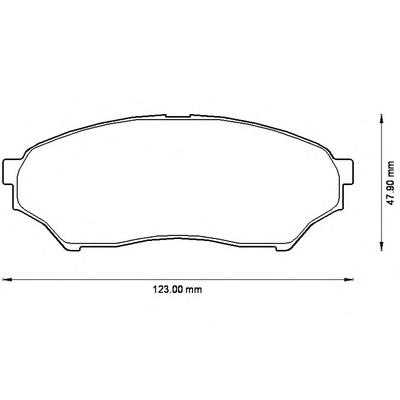 Передние тормозные колодки 572499B Jurid/Bendix