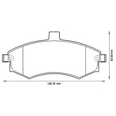 Передние тормозные колодки 572513B Jurid/Bendix