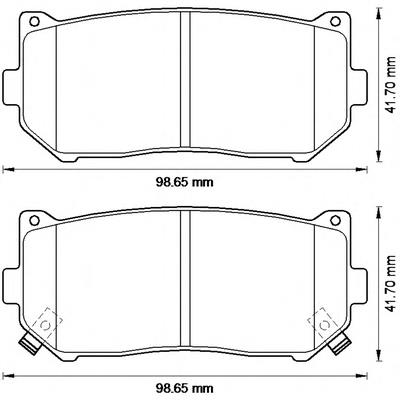 Задние тормозные колодки 572556B Jurid/Bendix