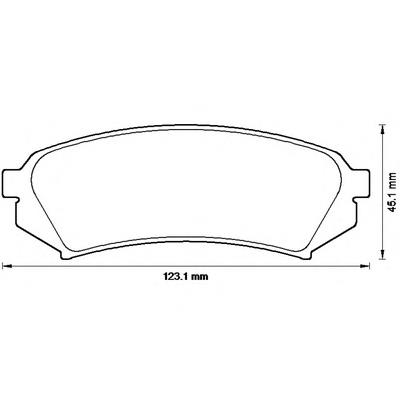 Задние тормозные колодки 572548B Jurid/Bendix