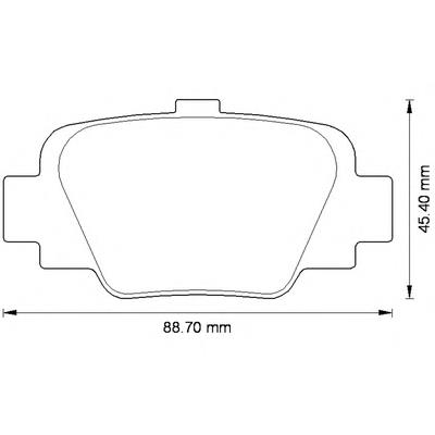 Задние тормозные колодки 572568B Jurid/Bendix