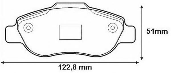 Передние тормозные колодки 573168B Jurid/Bendix