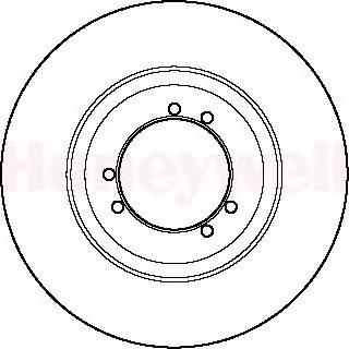 Передние тормозные диски 561365B Jurid/Bendix