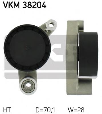 Rolo de reguladora de tensão da correia de transmissão VKM38204 SKF