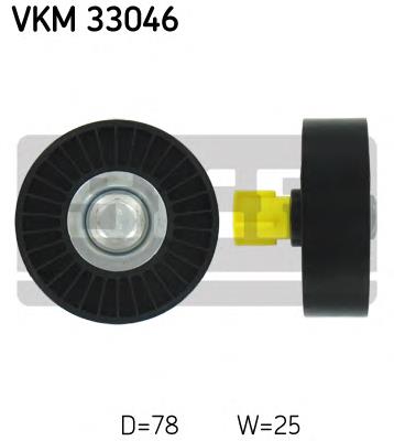 VKM 33046 SKF rolo parasita da correia de transmissão