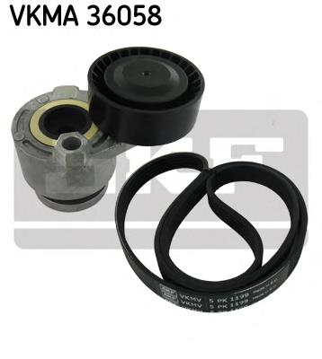 VKMA 36058 SKF correia dos conjuntos de transmissão, kit