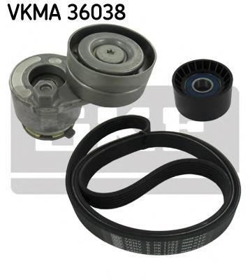 Correia dos conjuntos de transmissão, kit VKMA36038 SKF