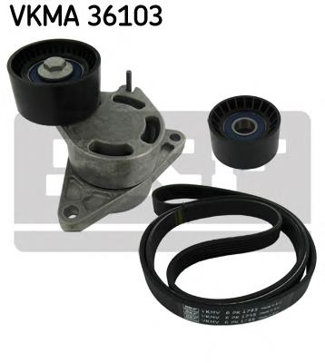 VKMA 36103 SKF correia do mecanismo de distribuição de gás, kit