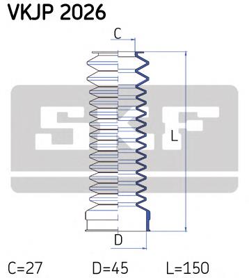 VKJP2026 SKF bota de proteção do mecanismo de direção (de cremalheira)