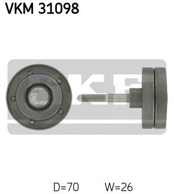 VKM31098 SKF rolo parasita da correia de transmissão