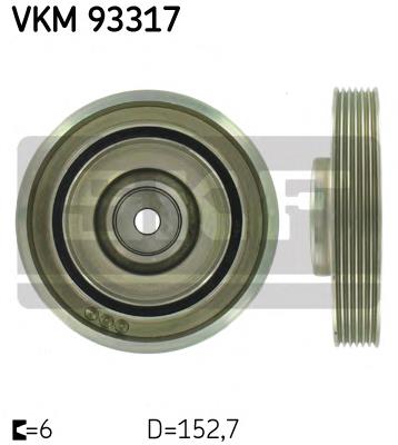 VKM93317 SKF polia de cambota