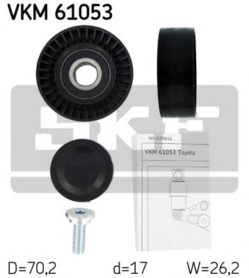 VKM 61053 SKF rolo de reguladora de tensão da correia de transmissão