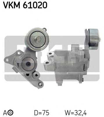 VKM61020 SKF rolo de reguladora de tensão da correia de transmissão