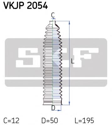 VKJP 2054 SKF bota de proteção do mecanismo de direção (de cremalheira)