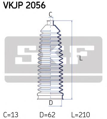 VKJP2057 SKF bota de proteção do mecanismo de direção (de cremalheira)