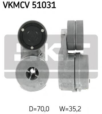 Роликовий модуль натяжителя ремня SKF VKMCV51031 цена, от 50.32 USD