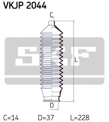 VKJP2044 SKF bota de proteção do mecanismo de direção (de cremalheira)