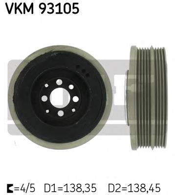 VKM93105 SKF polia de cambota