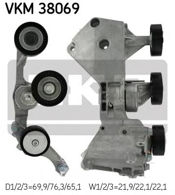 VKM38069 SKF reguladora de tensão da correia de transmissão
