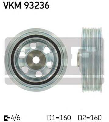 Шкив коленвала VKM93236 SKF