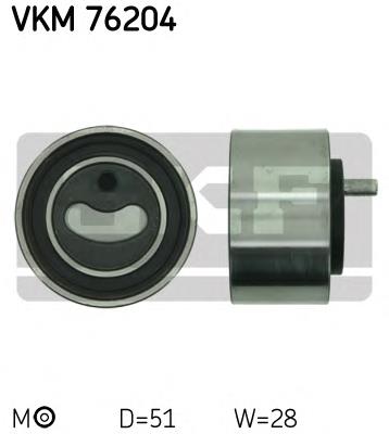 Rolo de reguladora de tensão da correia do mecanismo de distribuição de gás VKM76204 SKF