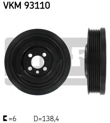 Шкив коленвала VKM93110 SKF