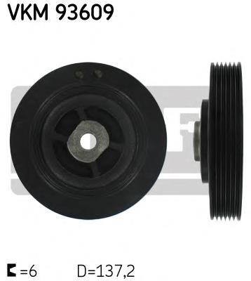 Шкив коленвала VKM93609 SKF