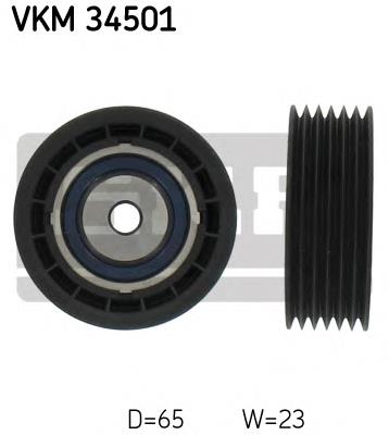 Rolo parasita da correia de transmissão VKM34501 SKF