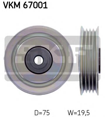 VKM67001 SKF rolo de reguladora de tensão da correia de transmissão