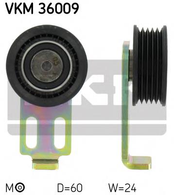 Rolo de reguladora de tensão da correia de transmissão VKM36009 SKF