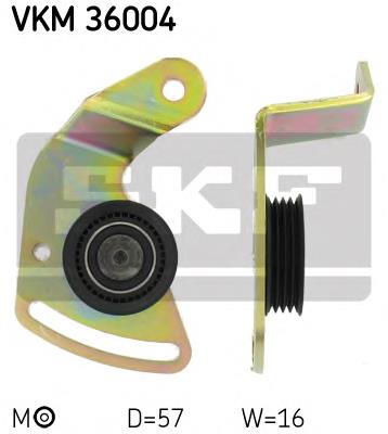 Rolo de reguladora de tensão da correia de transmissão VKM36004 SKF